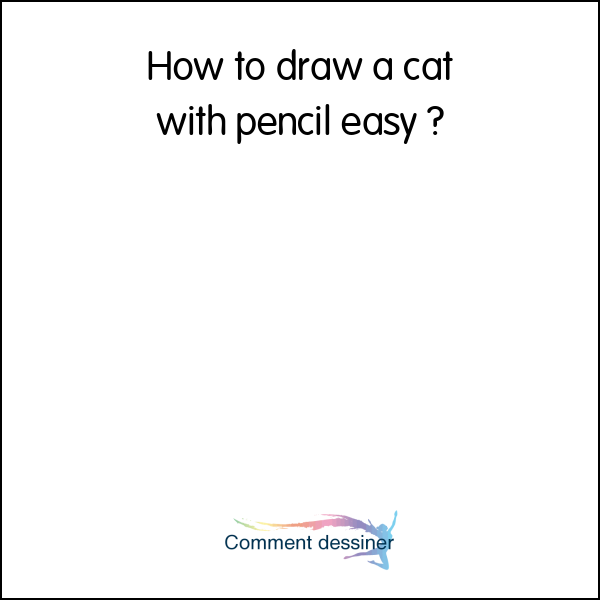How to draw a cat with pencil easy
